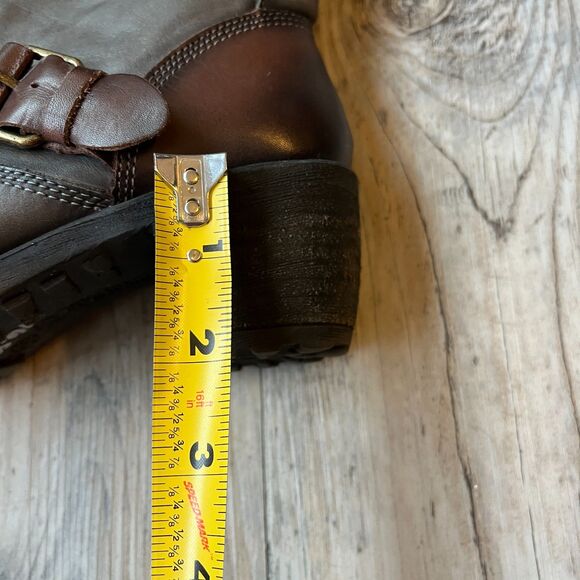 Pikolinos Boots Le Mans EU 36 US 5.5 Calfskin Gray Brown Buckle 838-9233 $249 - Picture 5 of 7